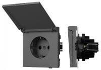 Розетка влагозащищенная с заземлением с крышкой, без рамки Arlight SCT-TENDO 054601
