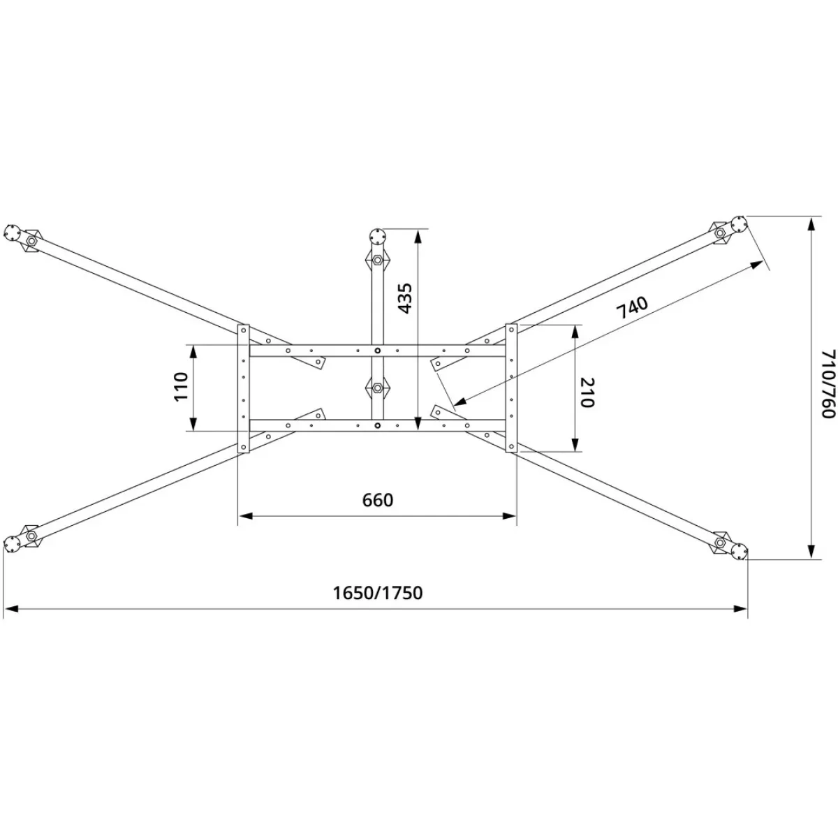 Каркас для ванны VitrA Universal 59999991002 170 x 75/180 x 80