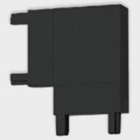 Соединитель угловой L-образный для треков накладных Italline IT09 IT09-9029 black