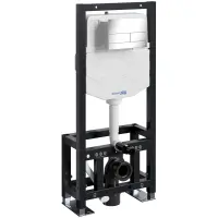 Инсталляция для унитаза WasserKRAFT Dill 61 61TLT.010.ME.CH04 с кнопкой смыва, хром