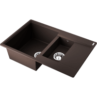 Кухонная мойка Omoikiri Daisen 78-2T 4993534 темный шоколад