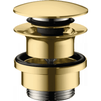 Набор для слива hansgrohe 50100990 push-open для раковины и биде полированное золото