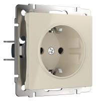 Розетка с заземлением без рамки Werkel слоновая кость W1171003