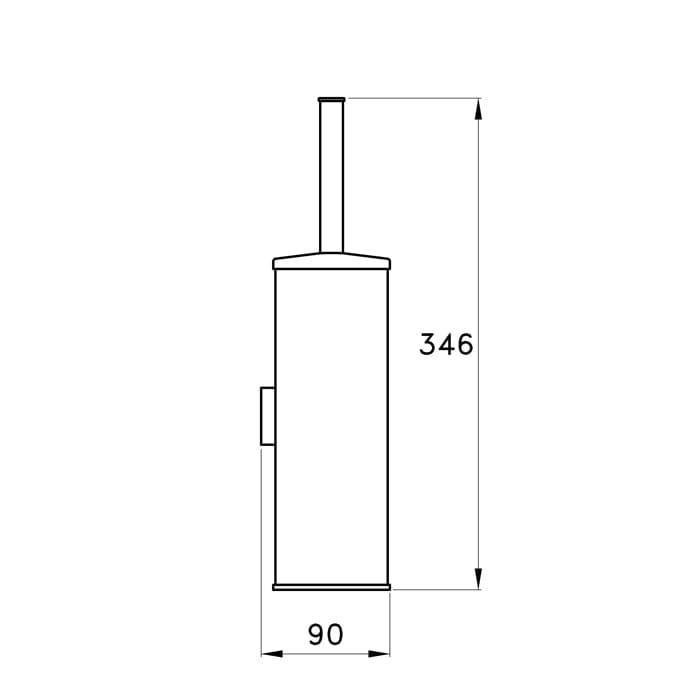 Ершик для унитаза Stella 130 CT 10017 CR00