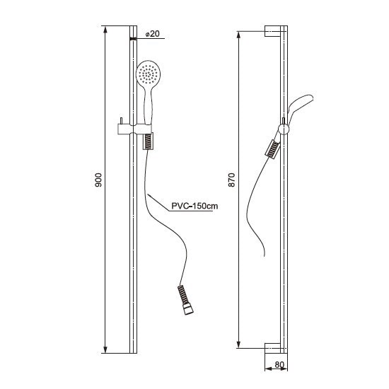 Душевой набор Paini Catania CTCR121L9