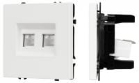Розетка двойная Ethernet RJ-45 без рамки Arlight NOBE 054312(1)