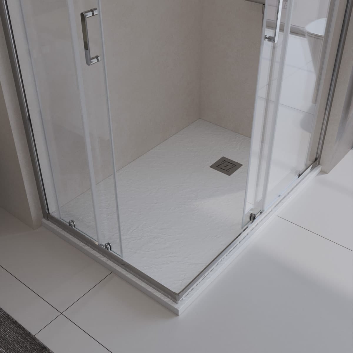 Душевой поддон BelBagno Uno 100 TRAY-MR-UNO-AH-100/80-35-W-CR белый