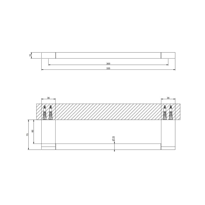Полотенцедержатель Gessi Origini 30 см 66500#031