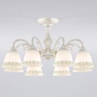 Люстра на штанге Eurosvet Campina 60107/8 белый с золотом