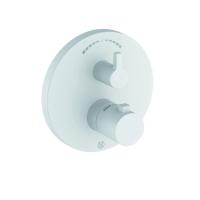 Термостатический смеситель для ванны и душа Kludi Nova Fonte Puristic 208305315 белый матовый