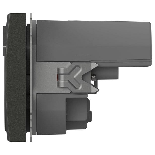 Розетка с заземлением и со шторкой и 2хUSB type A, без рамки Elbi Eleсtriс Zena Vega 609-011100-317