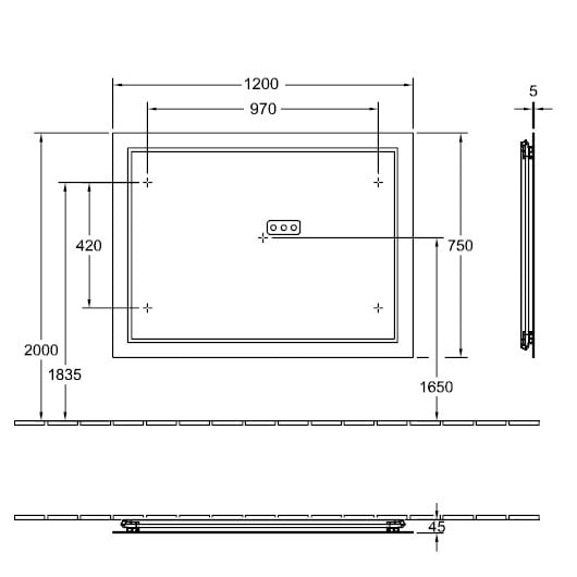 Зеркало Villeroy&Boch Finion F6001200