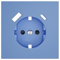 Накладка для розетки с заземлением и со шторками и 2хUSB type A и C Voltum S70 VLS001015