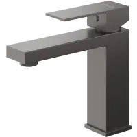 Смеситель для раковины Cezares Slider SLIDER-LS-GM с донным клапаном, оружейная сталь матовый