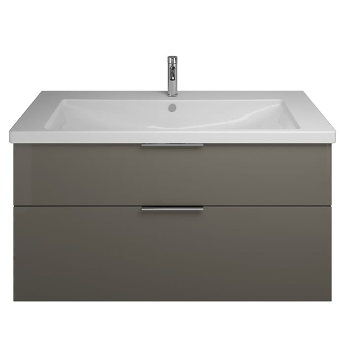 Тумба с раковиной Burgbad Eqio 123 SEYQ123F2010C0001*1 серый глянцевый