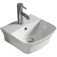 Раковина CeramaLux 78369С 54,5x43 см, подвесная, белый