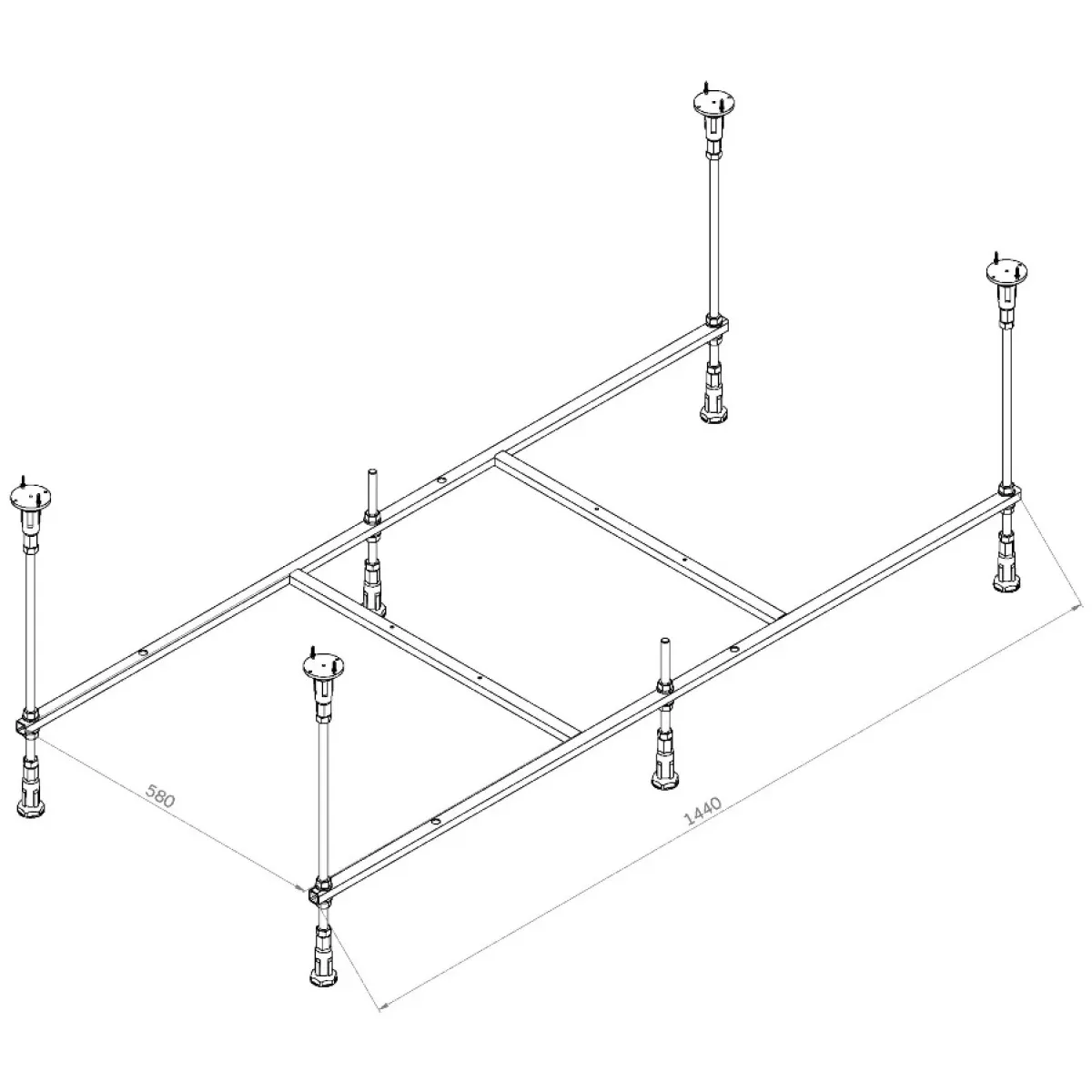 Каркас для ванны 150x70 Am.Pm X-Joy W94A-150-070W-R