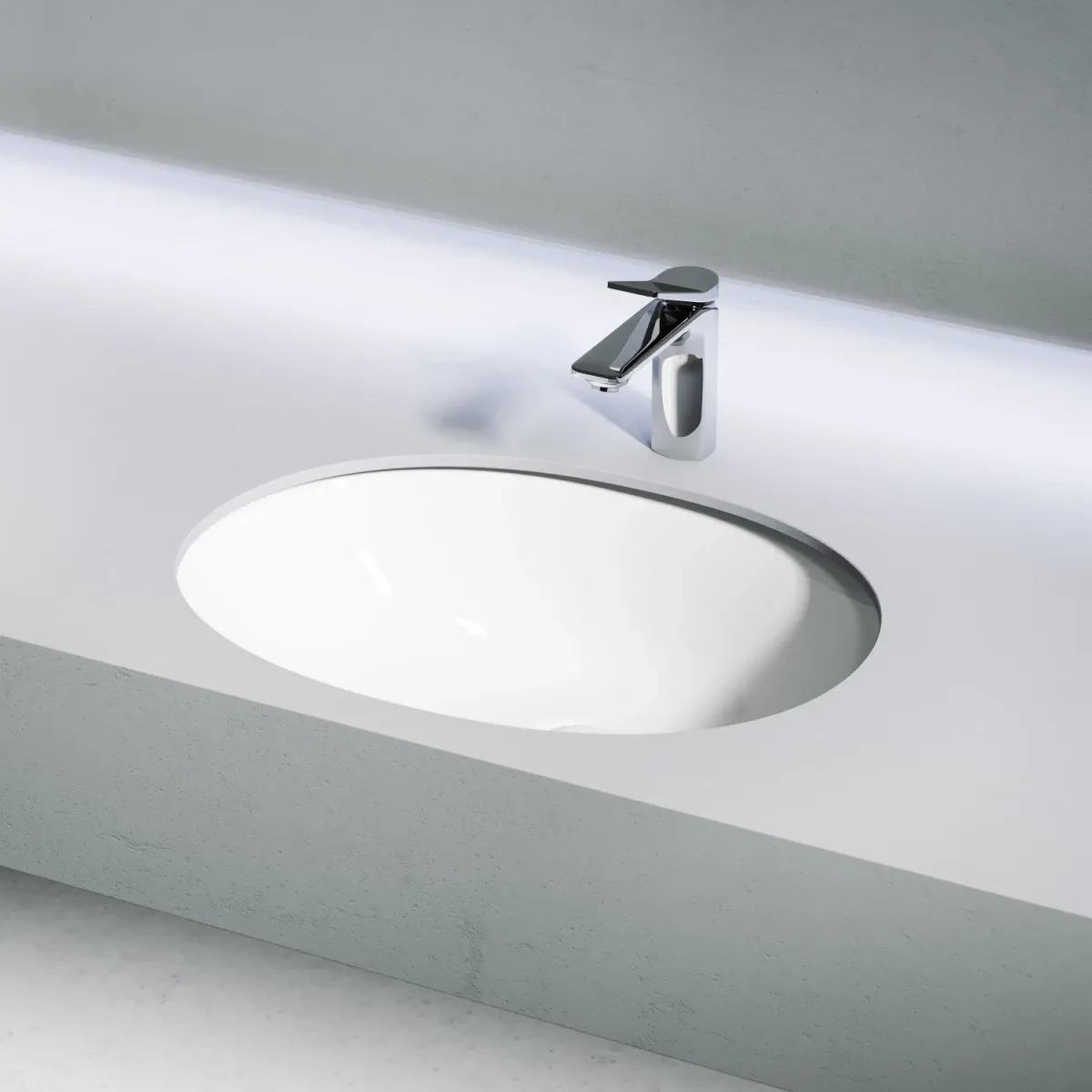 Раковина Ceramica Nova Element CN6076 56,7x42,8 см, встраиваемая снизу, белый