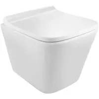 Унитаз подвесной Jaquar Aria ARS-WHT-39953BIUFSM безободковый, с сиденьем микролифт, белый