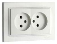 Розетка двойная Mono Electric Despina 102-252505-121