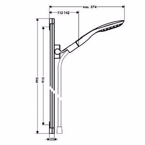 Душевой гарнитур hansgrohe PuraVida 27853400