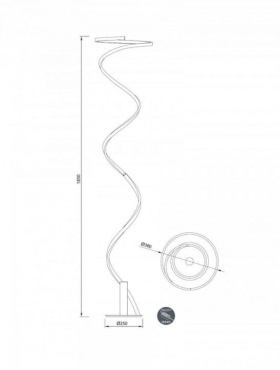 Торшер Mantra Helix 6102