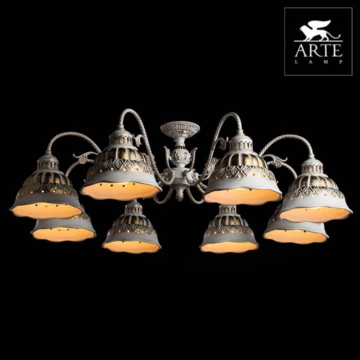 Люстра на штанге Arte Lamp Chiesa A2814PL-8WG