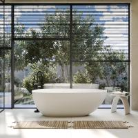 Ванна из искусственного камня Abber Stein 170x80 AS9611NM-1.7 белая матовая