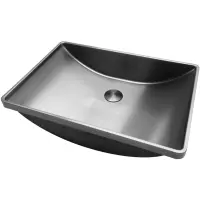 Раковина Abber Wasser Kreis AF2404GM 51x36 см, встраиваемая сверху, оружейная сталь матовый