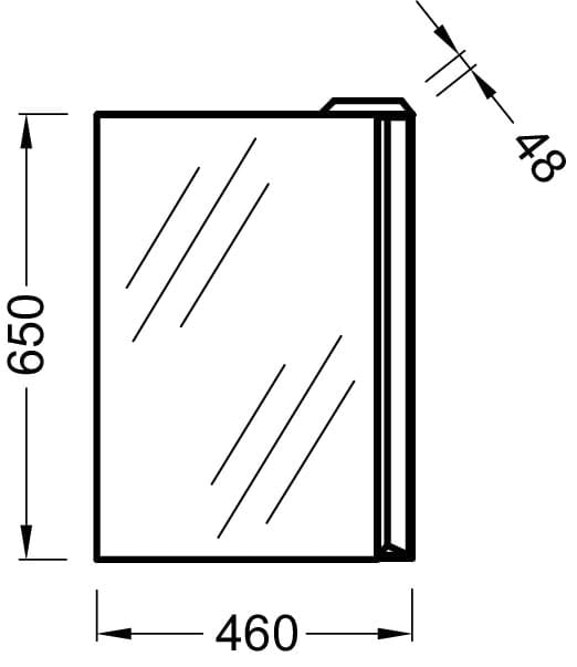 Зеркало Jacob Delafon Reve 46 EB581-NF
