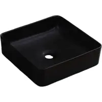 Раковина-чаша CeramaLux 1305-1MB 40,5x40,5 см, накладная, черный матовый