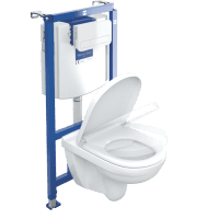 Комплект унитаз Villeroy&Boch O.novo 5660D201 с инсталляцией клавиша хром