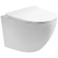 Унитаз подвесной Aquatek Европа AQ1900-00 безободковый, с сиденьем микролифт, белый