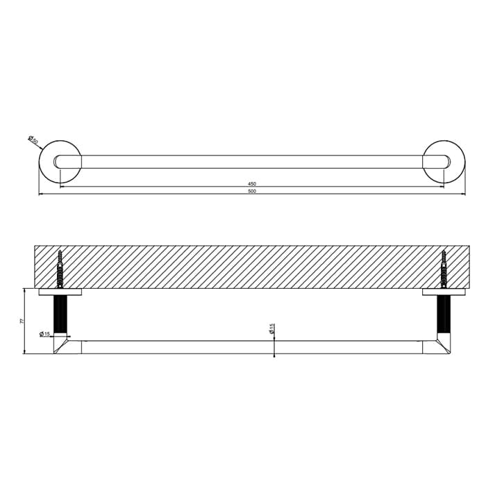 Полотенцедержатель Gessi Ingranaggio 45 см 63900#031