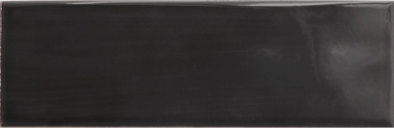 Equipe Island Настенная керамическая плитка Black 6.5x20 глазурованный глянцевый