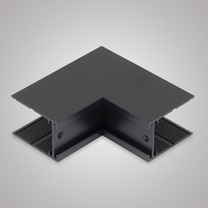 Соединитель угловой внешний для треков накладных AM-Group  AM545 BK SMART