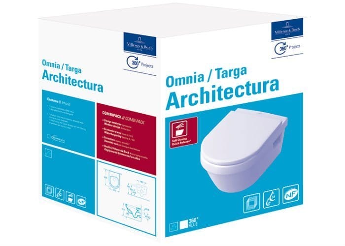 Подвесной унитаз Villeroy&Boch Omnia Architectura 5684H101 с сиденьем микролифт