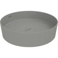 Раковина-чаша Creavit Loop LP145-00CG00E-0000 45x45 см, накладная, светло-серый матовый
