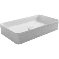 Раковина-чаша CeramaLux W1531 (D1408) 67x37,5 см, накладная, белый