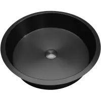 Раковина Abber Wasser Kreis AF2409MB 43,6x43,6 см, встраиваемая снизу, черный матовый