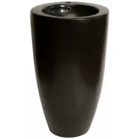 Раковина CeramaLux B133MB 50x50 см, напольная, черный матовый