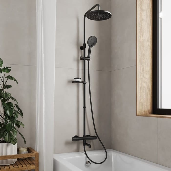 Удлинитель для душевых систем Milardo Ideal Spa ILS30BRM38 черный матовый