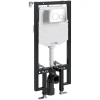 Инсталляция для унитаза WasserKRAFT Vils 56 56TLT.010.ME.CH02 с кнопкой смыва, хром