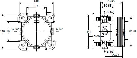 Скрытая часть Ideal Standard Active A1000NU