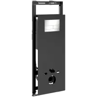 Инсталляция для унитаза WasserKRAFT Salm 27 27TLT.010.ME.BL.BN04 с кнопкой смыва, никель