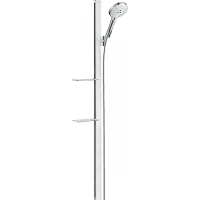 Душевой набор hansgrohe Raindance Select S 120 3jet 27646400 со штангой 150 см и мыльницей белый/хром