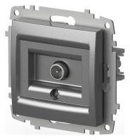 ТВ-розетка проходная без рамки Elbi Eleсtriс Zena Vega 609-011000-272