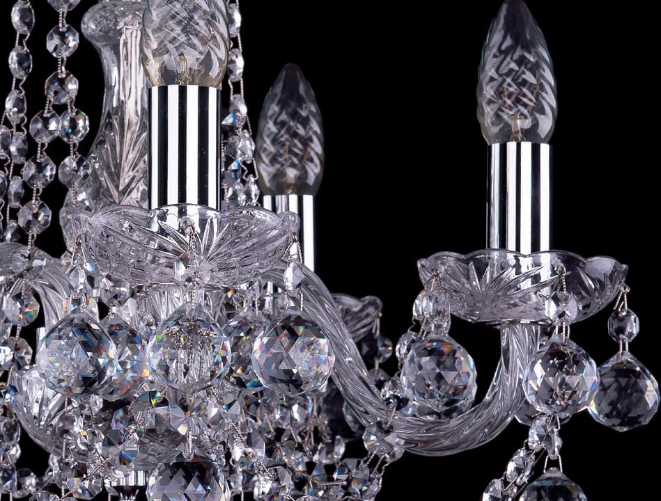 Подвесная люстра Bohemia Ivele Crystal 1402 1402/5/141/Ni/Balls