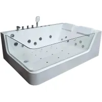 Акриловая ванна Ceruttispa C-495R 170x120 см R, с гидромассажем, белый