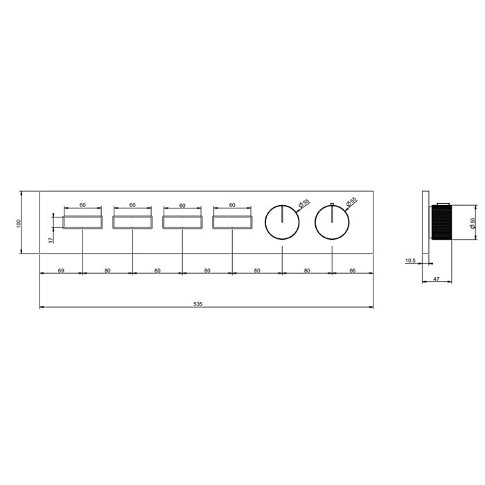 Смеситель для душа Gessi Hi-Fi 63016#299 черный матовый